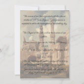 背景にはカイロバザールがある 招待状 (正面)