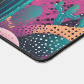 背景にサグアーロ点々のあるサボテン デスクマット (コーナー)