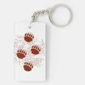 背景にベアーキューポープリントを動揺して付ける キーホルダー (裏面)