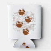 背景にベアーキューポープリントを動揺して付ける 缶クーラー (裏面)