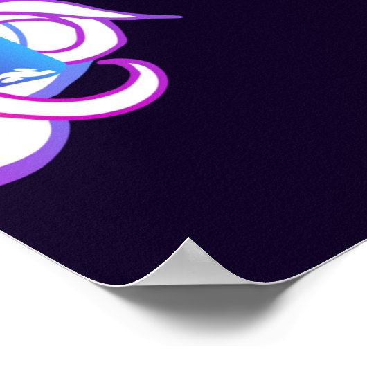 背景にペンダントを持つ開いたヴィンテージウィンドウ ポスター (角)