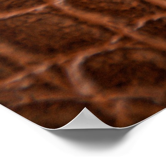 背景に使用する茶色の皮革のテクスチャ ポスター (角)