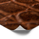 背景に使用する茶色の皮革のテクスチャ ポスター (角)