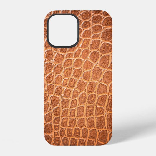背景に使用する茶色の革のテクスチャー iPhoneケース (裏面)