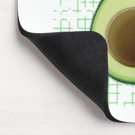 背景に可愛い漫画のアボカド動揺してを マウスパッド (コーナー)