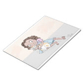 背景に尾を付けたラグームフィン(&T) ノートパッド (アングル)