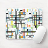 背景に市松模様に星。 マウスパッド (マウス)