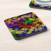 背景に星の澄ん虹 コースター (左側)