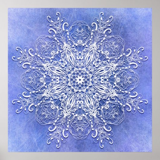 背景に民族フローラグランジ曼荼羅。 ポスター (正面)