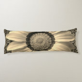 背景に美しいヴィンテージの花を抽象芸術 ボディピロー (裏面)