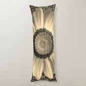 背景に美しいヴィンテージの花を抽象芸術 ボディピロー (裏面 (縦))