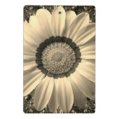背景に美しいヴィンテージ花モノグラム ミニクリップボード (裏面)