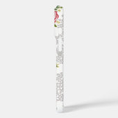 背景に赤いレースのよう花 Case-Mate iPhoneケース (裏面 / 左)