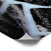 背景のあるオレンジ色の花 ポスター (角)