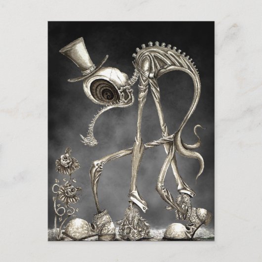 背景のある散歩 ポストカード (正面)