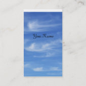 背景のための雲が付いている青空 名刺 (裏面)