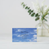 背景のための雲が付いている青空 名刺 (スタンド正面)