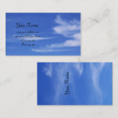 背景のための雲が付いている青空 名刺 (正面/裏面)