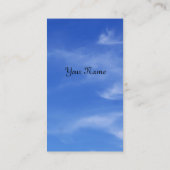 背景のための雲が付いている青空 名刺 (裏面)
