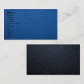 背景のための青書の質 名刺 (正面/裏面)
