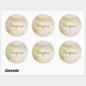 背景のアート紙テクスチャ ラウンドシール (シート)