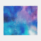 背景のスカイクラウドアート抽象芸術 フリースブランケット (正面(横))