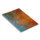 背景のテクスチャさび古い茶色 ノートブック (右側)