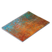 背景のテクスチャさび古い茶色 ノートブック (左側)