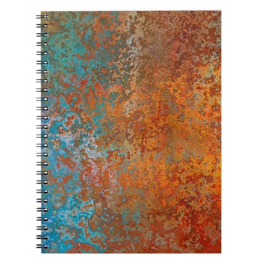 背景のテクスチャさび古い茶色 ノートブック (正面)