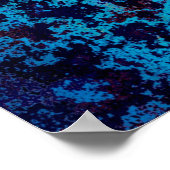 背景のテクスチャさび古い茶色 ポスター (角)