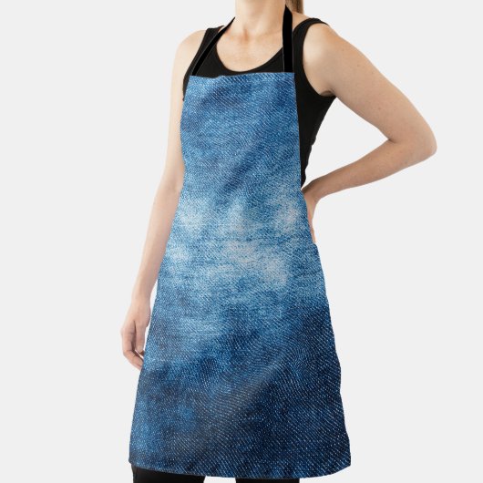 背景のデニ擦り切れたム生地のテクスチャ。ジーンズ エプロン (インサイチュ)
