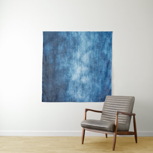 背景のデニ擦り切れたム生地のテクスチャ。ジーンズ タペストリー (インサイチュ(横))
