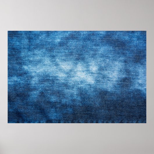 背景のデニ擦り切れたム生地のテクスチャ。ジーンズ ポスター (正面)