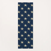 背景のヒトデ無地のラタ ヨガマット (正面)