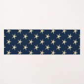 背景のヒトデ無地のラタ ヨガマット (正面(横))