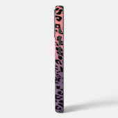 背景のヒョウのパタカラフルーン Case-Mate iPhoneケース (裏面 / 左)