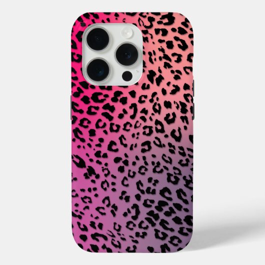背景のヒョウのパタカラフルーン Case-Mate iPhoneケース (裏面)