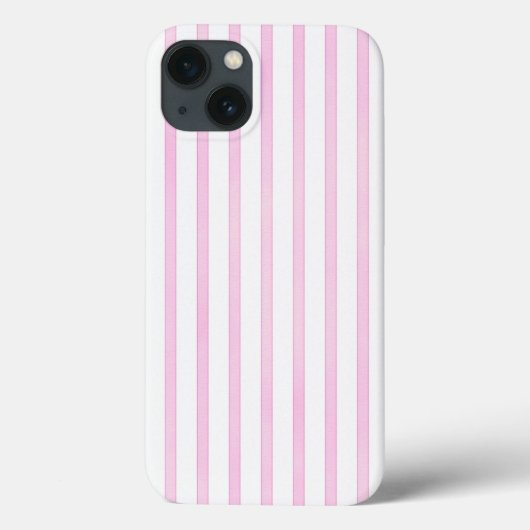 背景のピンクの水彩画は縞で飾ります Case-Mate iPhoneケース (裏面)