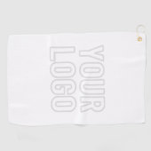 背景のロゴを自動的に明るくする ゴルフタオル (横)