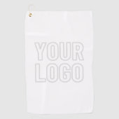 背景のロゴを自動的に明るくする ゴルフタオル (正面)