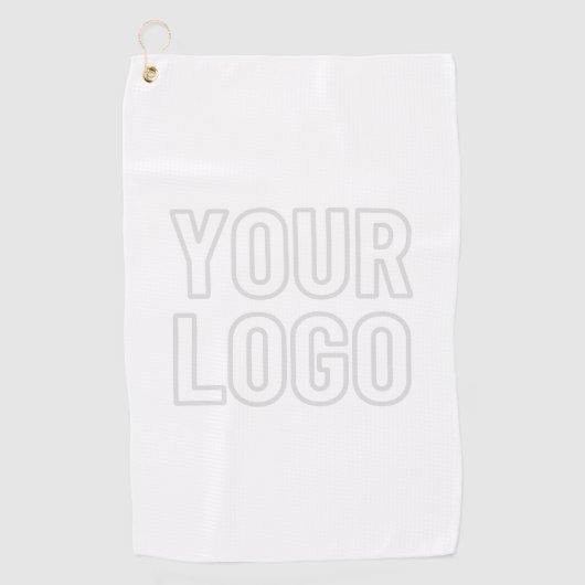 背景のロゴを自動的に明るくする ゴルフタオル (正面)