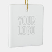 背景のロゴを自動的に明るくする セラミックオーナメント (右)