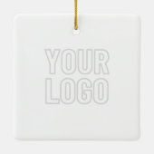 背景のロゴを自動的に明るくする セラミックオーナメント (裏面)