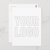 背景のロゴを自動的に明るくする ポストカード (正面/裏面)