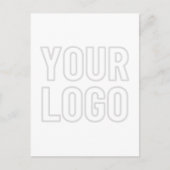 背景のロゴを自動的に明るくする ポストカード (正面)