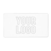 背景のロゴを自動的に明るくする ラベル (正面)