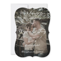 背景の写真結婚式招待状