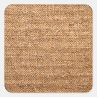背景の古いコットンキャンバスのテクスチャ スクエアシール