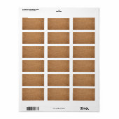 背景の古いコットンキャンバスのテクスチャ ラベル (フルシート)