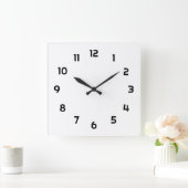 背景の壁時計を追加する スクエア壁時計 (ホーム)